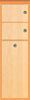 MITTELHOCHSCHRANK, 2 Schubk�sten, 1 W�schekippe