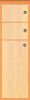 MITTELHOCHSCHRANK (1), 2 Schubk�sten, 1 Dreht�r