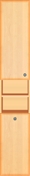 HOCHSCHRANK, 1 Dreht�r, offenes Fach, 1 W�schekippe