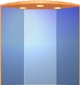 3D SPIEGELSCHRANK 80 cm breit, 3 Halogenspots,  2 Dreht�ren