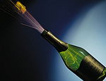 Sylvester Sektflasche mit Korken